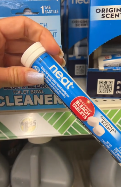 neat concentrated bleach tablets